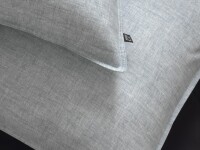 Zo!Home  Lino Bettwäsche 135 Denim Uni Denim 1 Bettbezug 135x200cm + 1 Kissenbezug 80x80cm