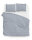 Zo!Home  Lino Bettwäsche 200 Denim Uni Denim 1 Bettbezug 200x200cm + 2 Kissenbezug 80x80cm