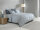 Zo!Home  Lino Bettwäsche 200 Denim Uni Denim 1 Bettbezug 200x200cm + 2 Kissenbezug 80x80cm
