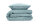 Zo!Home  Lino Bettwäsche 200 Emerald Green Uni Emerald-Green 1 Bettbezug 200x200cm + 2 Kissenbezug 80x80cm