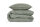 Zo!Home  Lino Bettwäsche 200 Army Green Uni Army-Green 1 Bettbezug 200x200cm + 2 Kissenbezug 80x80cm