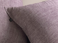 Zo!Home  Lino Bettwäsche 155 Purple Uni Purple 1 Bettbezug 155x220cm + 1 Kissenbezug 80x80cm