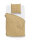 Zo!Home  Lino Bettwäsche 135 Ochre Yellow Uni Ochre-Yellow 1 Bettbezug 135x200cm + 1 Kissenbezug 80x80cm