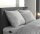 Zo!Home Bettwäsche Lino 1 Bettwäsche 260x220cm mit 2 Kopfkissen 60x70cm 100% Baumwolle Dove Grey