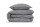 Zo!Home  Lino Bettwäsche 155 Dark Grey Uni Dark-Grey 1 Bettbezug 155x220cm + 1 Kissenbezug 80x80cm