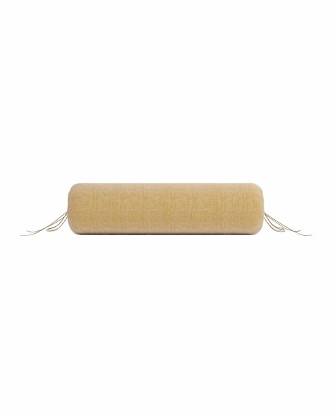 Zo!Home  Lino Nackenrollenbezug 25x90 Ochre Yellow Uni Ochre-Yellow