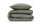 Zo!Home Mako Satin Satinado Bettwäsche 155 Army Green Uni Army-Green 1 Bettbezug 155x220cm + 1 Kissenbezug 80x80cm