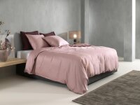 Zo!Home Mako Satin Satinado Bettwäsche 155 Shady Pink Uni Shady-Pink 1 Bettbezug 155x220cm + 1 Kissenbezug 80x80cm