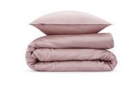 Zo!Home Mako Satin Satinado Bettwäsche 155 Shady Pink Uni Shady-Pink 1 Bettbezug 155x220cm + 1 Kissenbezug 80x80cm