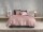 Zo!Home Mako Satin Satinado Bettwäsche 155 Shady Pink Uni Shady-Pink 1 Bettbezug 155x220cm + 1 Kissenbezug 80x80cm