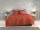 Zo!Home Mako Satin Satinado Bettwäsche 155 Copper Orange Uni Copper-Orange 1 Bettbezug 155x220cm + 1 Kissenbezug 80x80cm