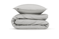 Zo!Home Mako Satin Satinado Bettwäsche 135 Ash Grey Uni Ash-Grey 1 Bettbezug 135x200cm + 1 Kissenbezug 80x80cm