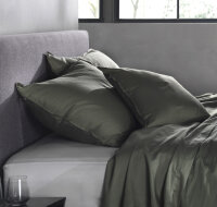 Zo!Home Mako Satin Satinado 2x Kissenbezug 50x50 Army...