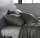 Zo!Home Mako Satin Satinado 2x Kissenbezug 80x80 Army Green Uni Army-Green