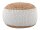 Soma Sitzpouf Jute Sitzhocker rund 50x50 cm Deko Hocker Jute natur Sitzpouf Bodenkissen Fußhocker (BxHxL) 50 x 35 x 50 weiss Jute natur
