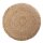 Soma Sitzpouf Jute Sitzhocker rund 50x50 cm Deko Hocker Jute natur Sitzpouf Bodenkissen Fußhocker (BxHxL) 50 x 35 x 50 Jute natur weiss