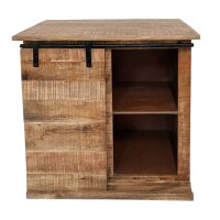Soma Anrichte Schubladen Kommode Sideboard B 72 H 80 cm California natur Mangoholz massiv (BxHxL) 72 x 80 x 38