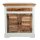 Soma Anrichte Kommode B 80 H 90 cm Sideboard Ibiza Massivholz Mangoholz massiv weiß natur (BxHxL) 80 x 90 x 40