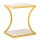Soma Beistelltisch Dekotisch eckig 40 H 45 cm Lampentisch Sofatisch Eden Tisch Metall gold und Emaille (BxHxL) 40 x 45 x 30
