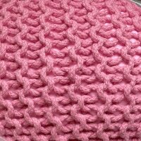 Soma Pouf Ø 55 cm Sitzpouf Strickhocker Hocker Pool Garten Innen & Außen waschbar blass pink (BxHxL) 55 x 37 x 55