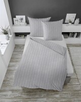 Dormisette Edelbiber Bettwäsche 2 teilig Bettbezug 135 x 200 cm Kopfkissenbezug 80 x 80 cm 1006-90  1006 Melange mehrfarbig