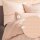 Estella Mako-Interlock-Jersey Bettwäsche-Garnituren 2 teilig Bezug 135 x 200 cm + 1 x Kissen 80 x 80 Silas Grafisch peach
