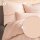 Estella Mako-Interlock-Jersey Bettwäsche-Garnituren 2 teilig Bezug 135 x 200 cm + 1 x Kissen 80 x 80 Romeo Grafisch peach