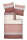 Janine Mako Satin Bettwäsche 2 teilig Bettbezug 155 x 220 cm Kopfkissenbezug 80 x 80 cm J. D. 87066-05 burgund rosé