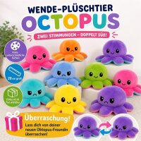 Wendbarer Pl&uuml;sch Oktopus 20 cm &ndash; Mood...