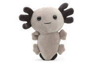 Axolotl Echse Molch 20cm grau schwarz Kuscheltier Figur...