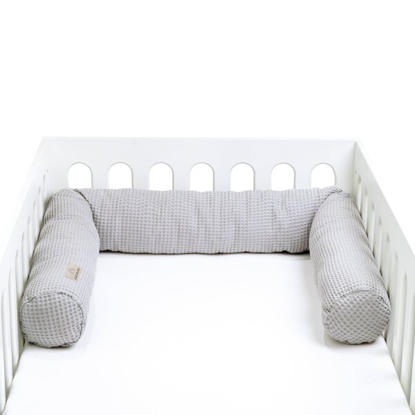 Julius Zöllner Waffelpiqué Light grey Bettschlange 180