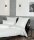 Janine Mako-Satin Bettwäsche 2 teilig Bettbezug 155 x 200 cm Kopfkissenbezug 80 x 80 cm Milano 45035-08-510 silber weiß