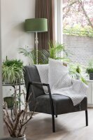 Knit Factory Beau Plaids 160x130 cm Glatt Anthrazit