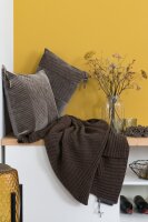 Knit Factory Beau Plaids 160x130 cm Glatt Braun