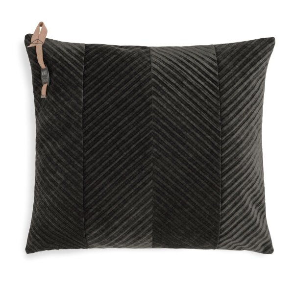 Knit Factory Beau Kissen 50x50 cm Glatt Braun