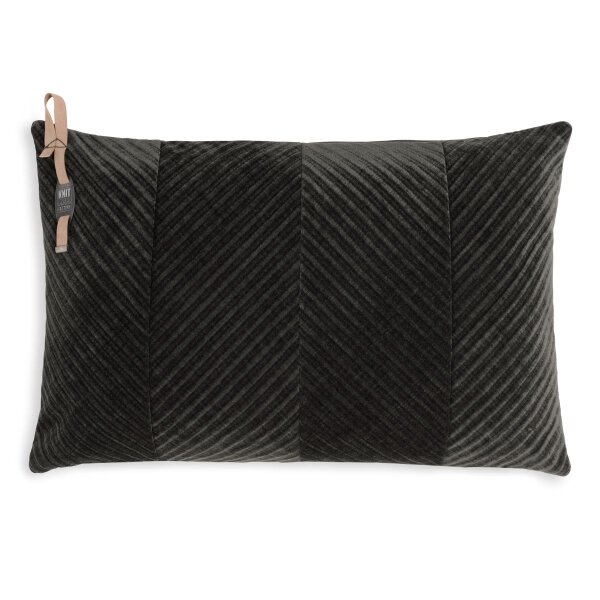 Knit Factory Beau Kissen 60x40 cm Glatt Braun