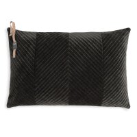Knit Factory Beau Kissen 60x40 cm Glatt Braun