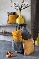 Knit Factory Jesse Decke 195x225 cm Glatt Anthrazit