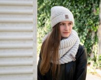 Knit Factory Alex Mütze One Size Glatt Lila