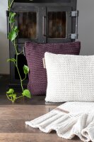 Knit Factory Vinz Decke 160x130 cm Glatt Lila