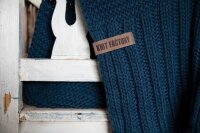 Knit Factory Vinz Decke 160x130 cm Glatt Lila