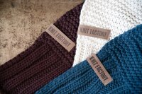 Knit Factory Vinz Decke 195x225 cm Glatt Beige