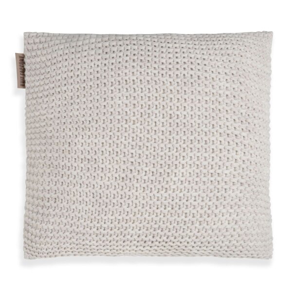 Knit Factory Vinz Kissen 50x50 cm Glatt Beige