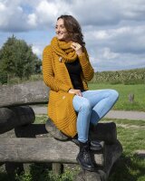 Knit Factory Alex Strickjacke 36/38 Glatt Gelb