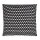 Knit Factory Mila Kissen 50x50 cm Wabe Beige Schwarz