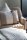 Knit Factory Roxx Kissen 60x40 cm Gestreift Beige Schwarz