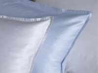 Curt Bauer Mako-Brokat-Satin Bettwäsche 2 teilig Bezug ca. 155/200 + Kissenhülle 40/80 cm 9033-0237 Bente sky