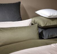 Curt Bauer Mako-Brokat-Damast Bettwäsche 2 teilig Bezug ca. 135/200 + Kissenhülle 80/80 cm 9008-3825 Arezzo olive