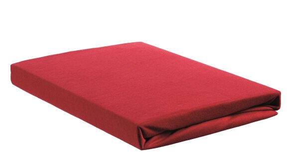 Beddinhouse Jersey Spannbettlaken , Baumwolle Hl Red /220 Cm Hh: 30 Cm /220 cm Steghöhe: 30 cm 1 Rot 180 x 200