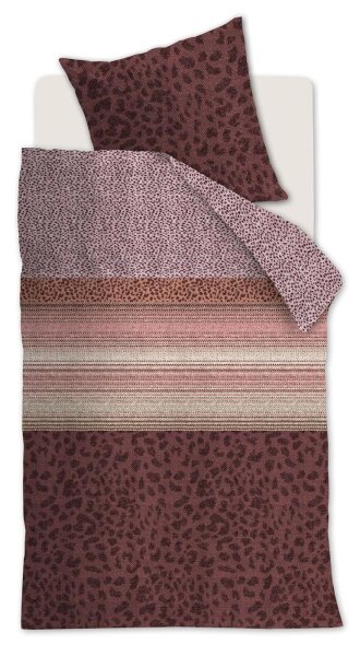 Beddinhouse Mako-Satin Kissenbezug Feis Red 1 80x80, 80 x 80 cm rot